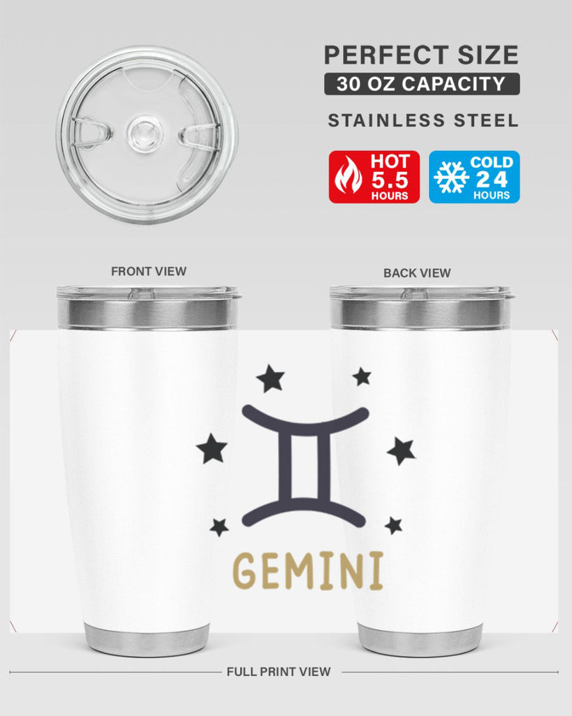 gemini 241#- zodiac- Tumbler