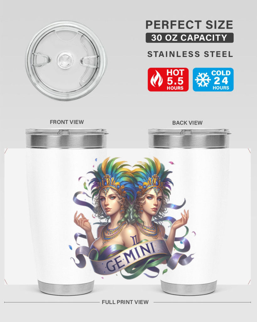 gemini 243#- zodiac- Tumbler