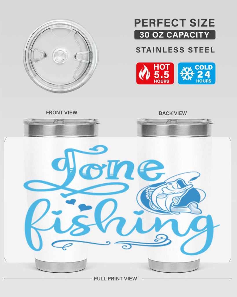 gone fishing 220#- fishing- Tumbler