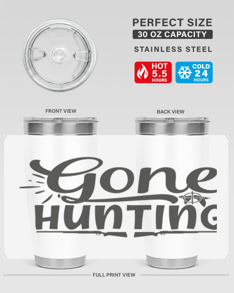 gone hunting 13#- hunting- Tumbler