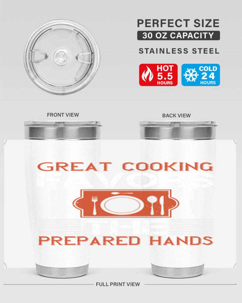 great cooking favors the prepared hands 37#- cooking- Tumbler