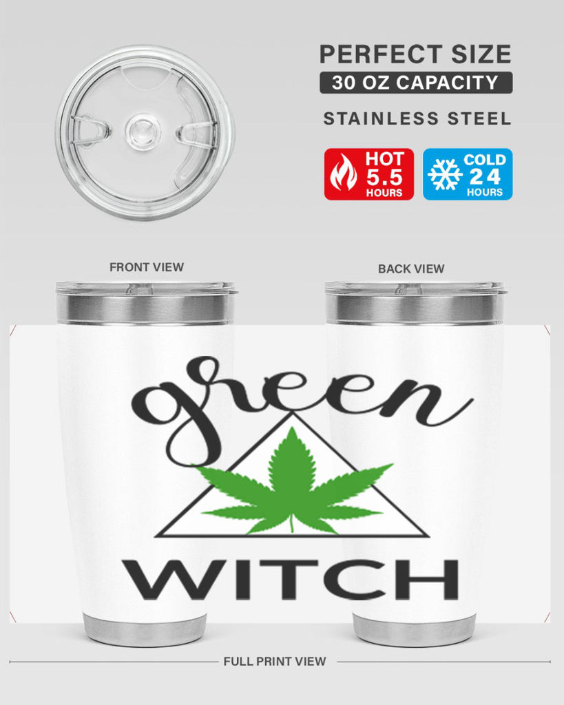 green cannabis with 98#- marijuana- Tumbler