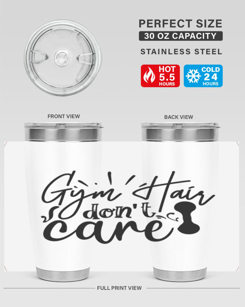 gym hair dont care 43#- gym- Tumbler