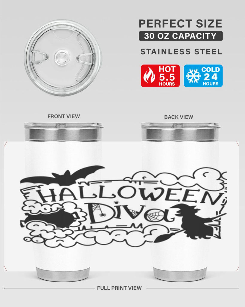 halloween diva 74#- halloween- Tumbler