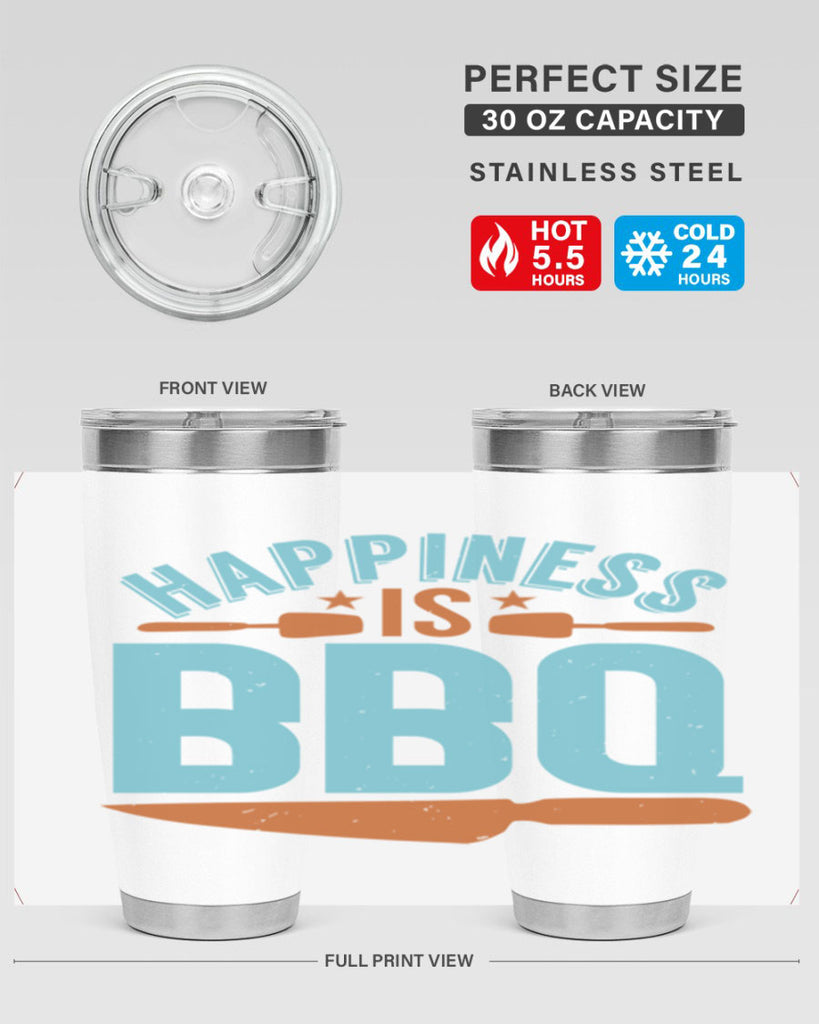 happiness is bbq 43#- bbq- Tumbler