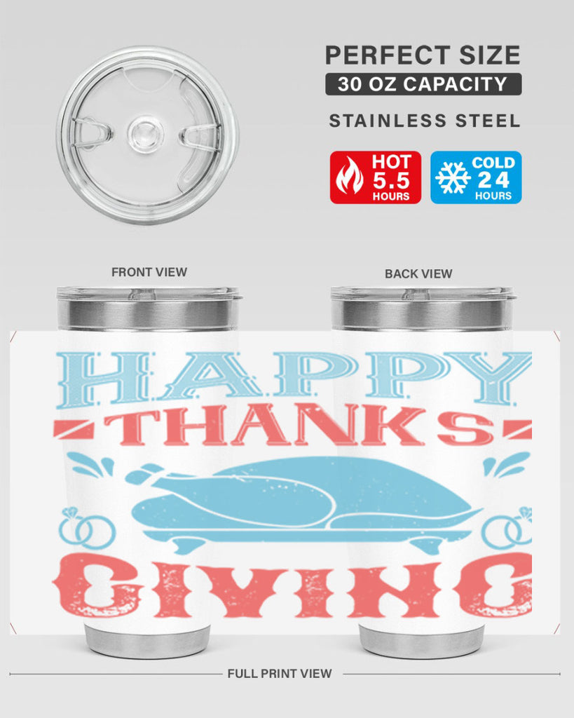 happy thanks giving 36#- thanksgiving- Tumbler