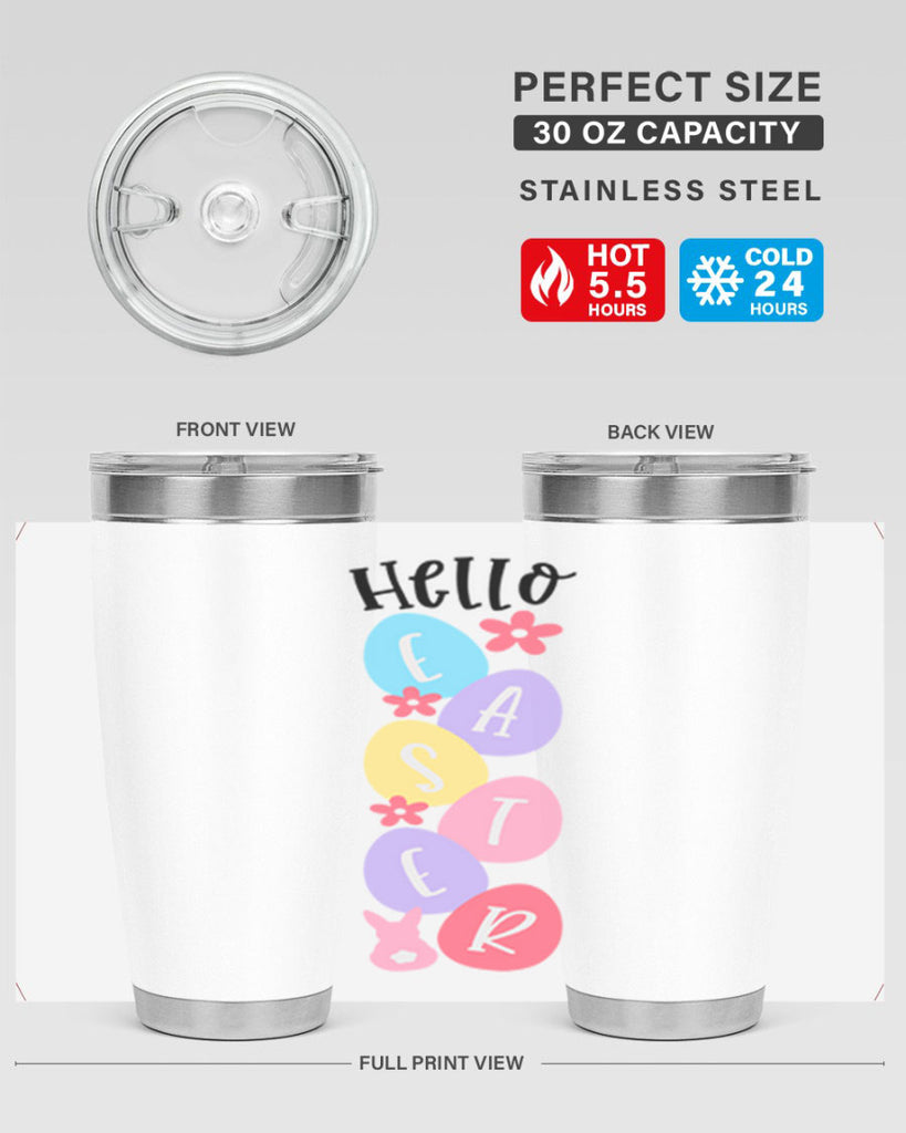 hello easter 32#- easter- Tumbler