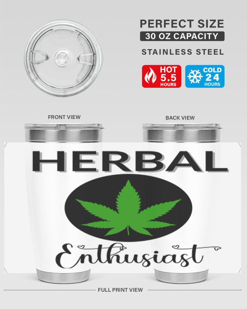 herbal enthusiast 109#- marijuana- Tumbler