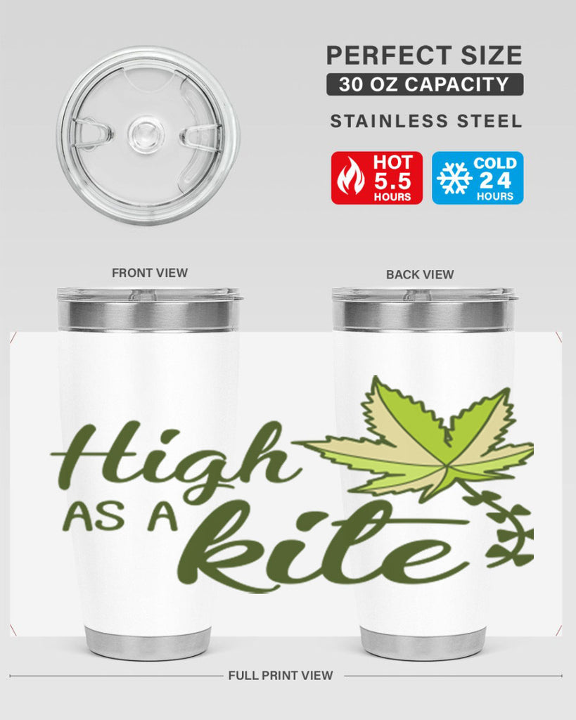 high as a kite 112#- marijuana- Tumbler