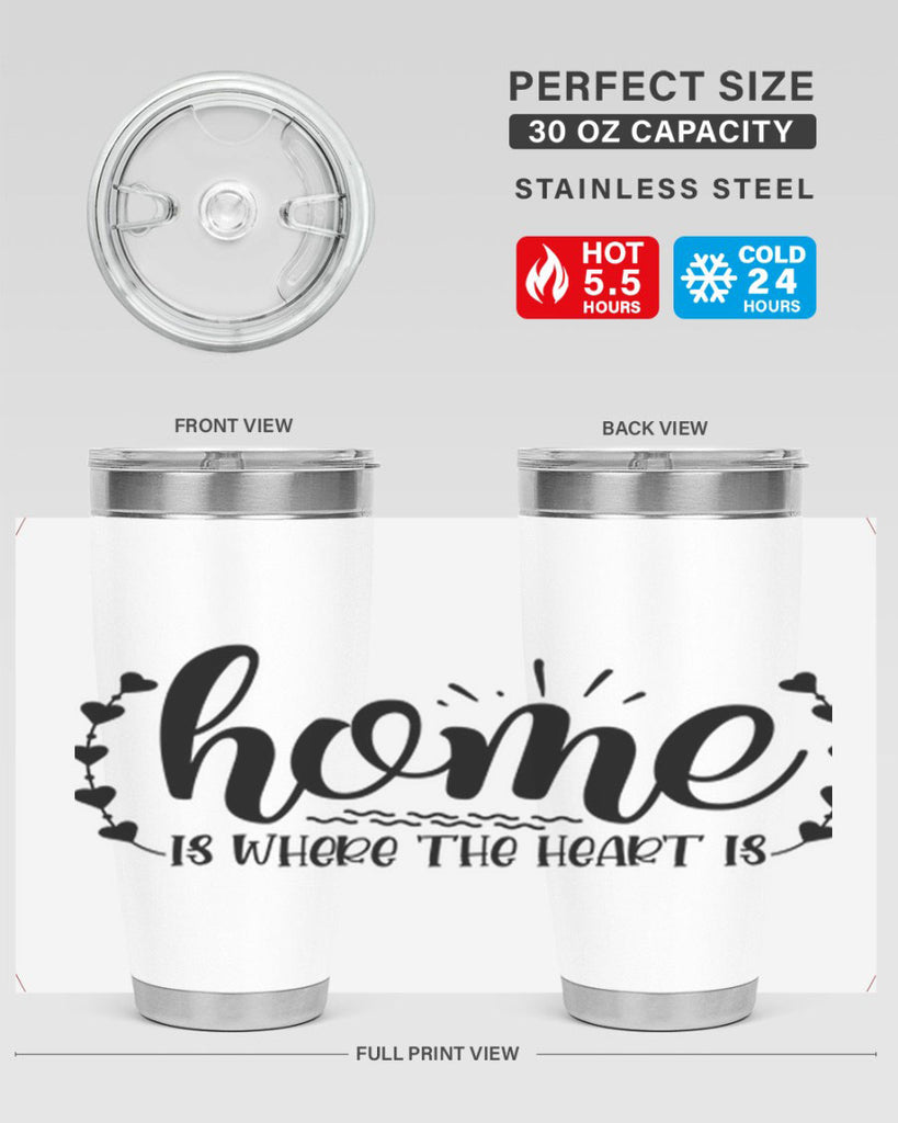 home is where the heart is 38#- home- Tumbler
