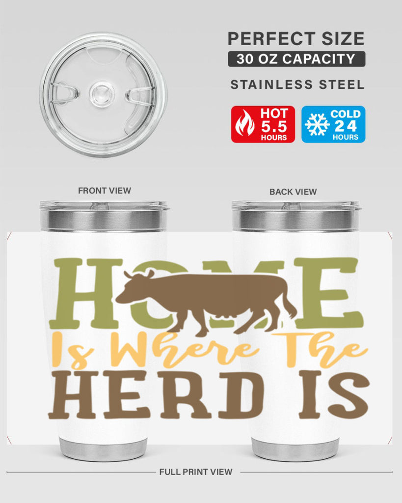 home is where the herd is 7#- farming and gardening- Tumbler