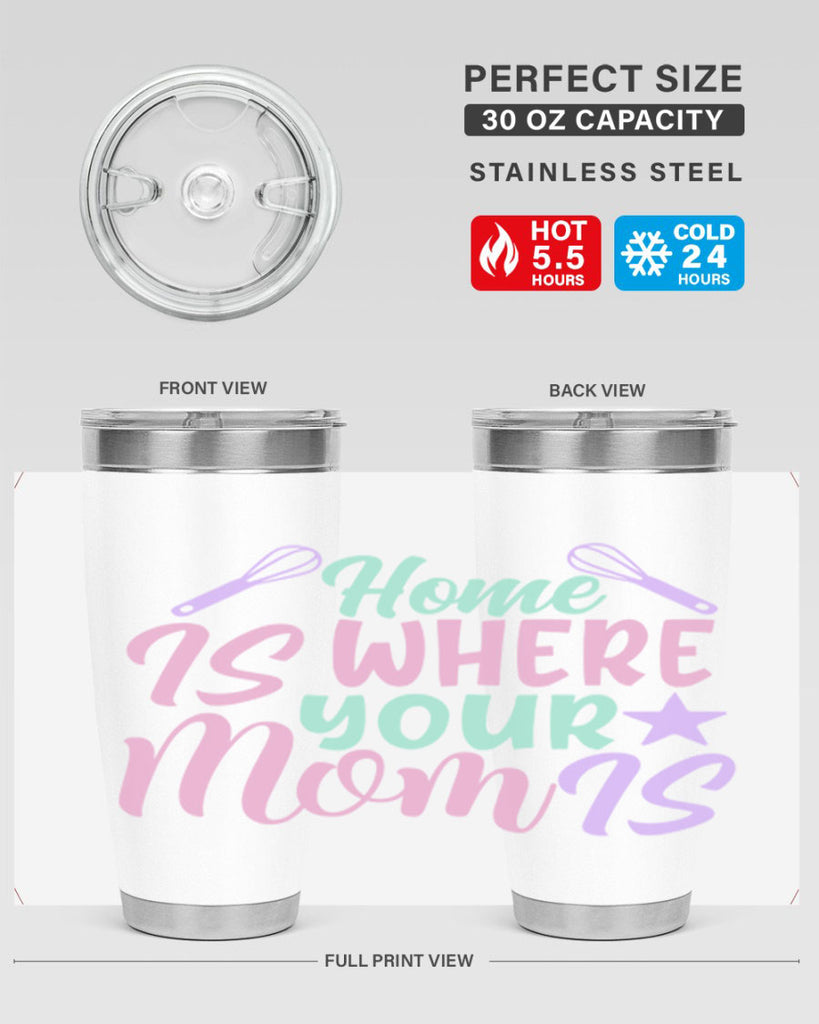 home is where your mom is 37#- home- Tumbler