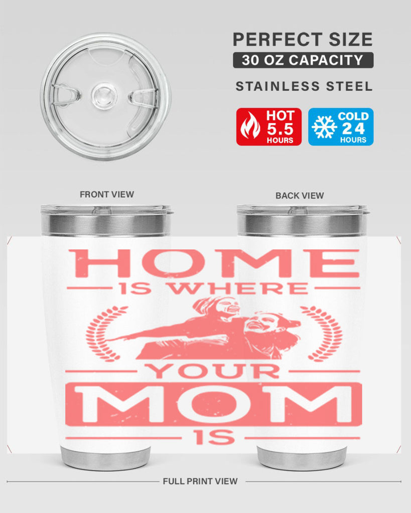 home is where your mom is 74#- mothers day- Tumbler