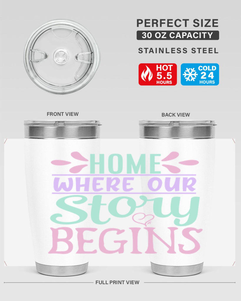 home where our story begins 23#- home- Tumbler