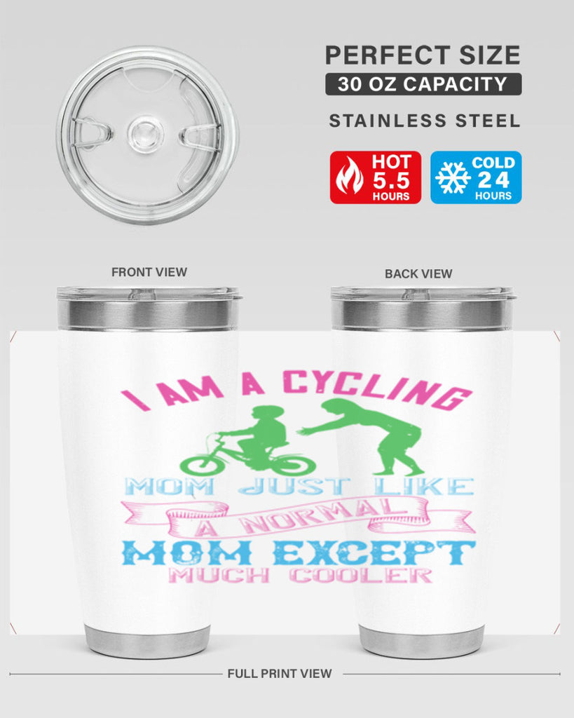 i am a cycling mom just like a normal 164#- mom- Tumbler