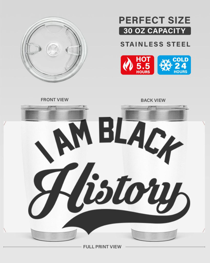 i am black  history 118#- black words phrases- Cotton Tank