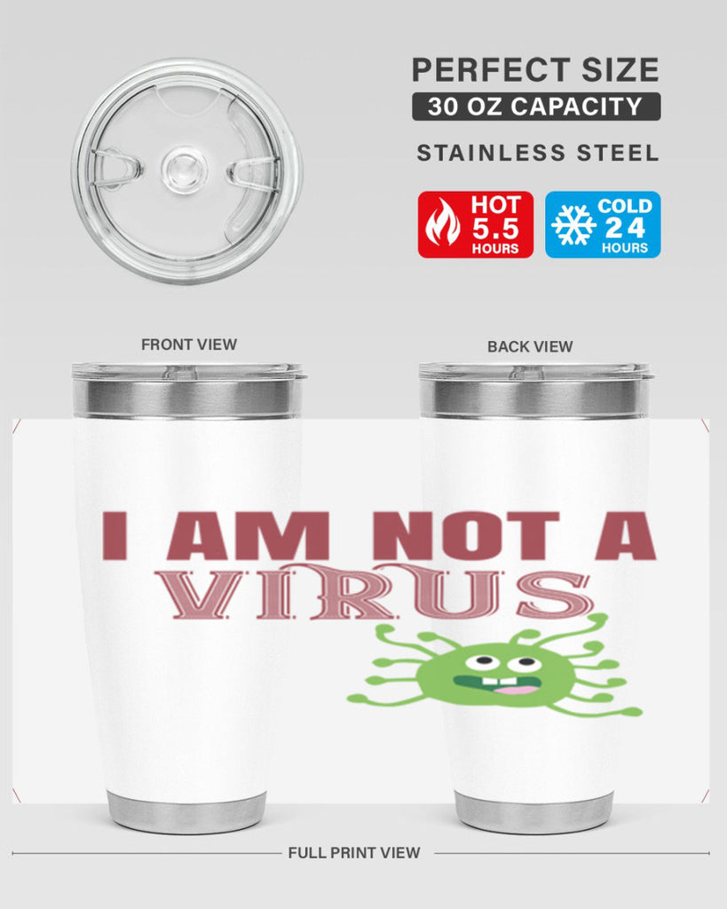 i am not a virus Style 36#- corona virus- Cotton Tank