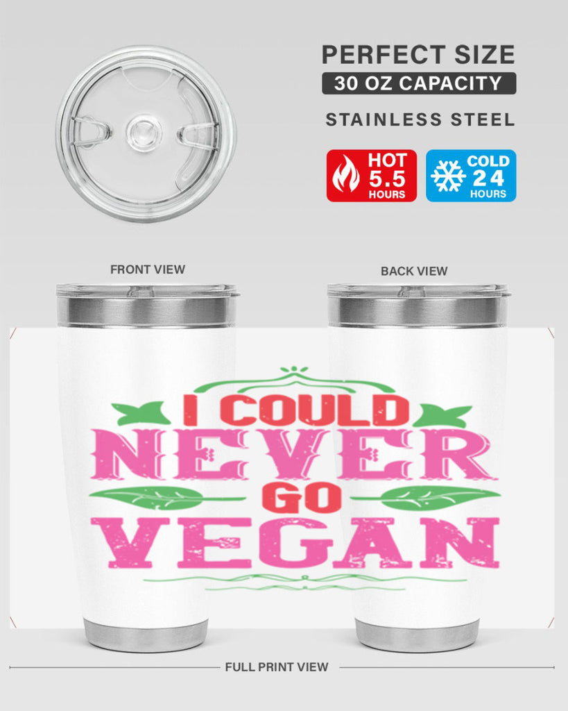 i could never go vegan 133#- vegan- Tumbler