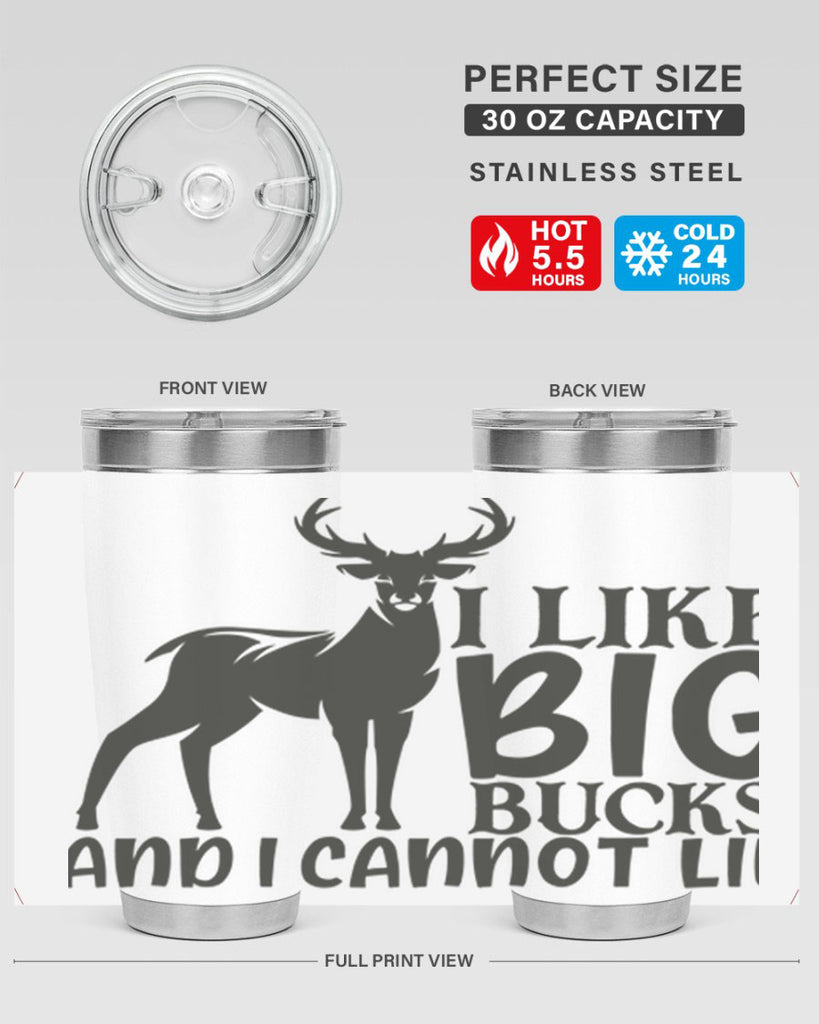 i like big bucks and i cannot lie 8#- hunting- Tumbler