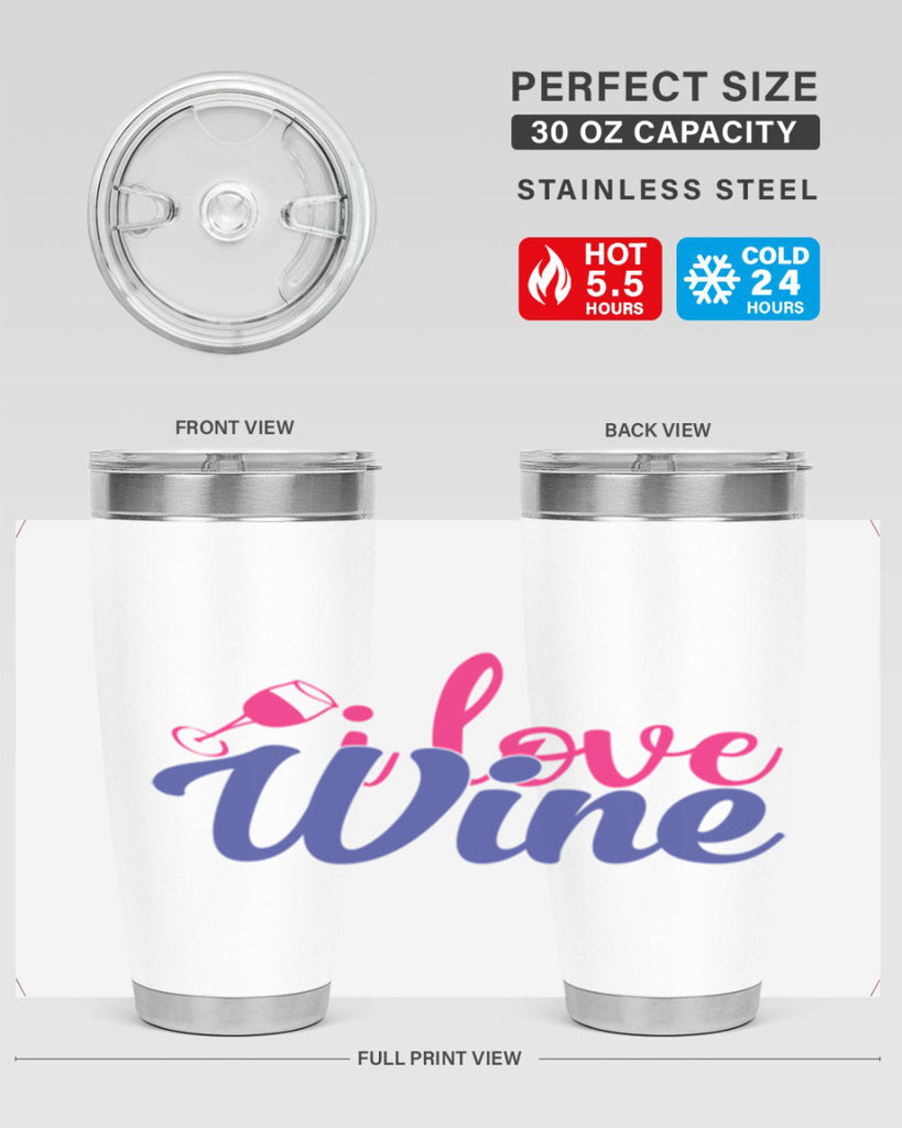 i love wine 402#- mom- Tumbler