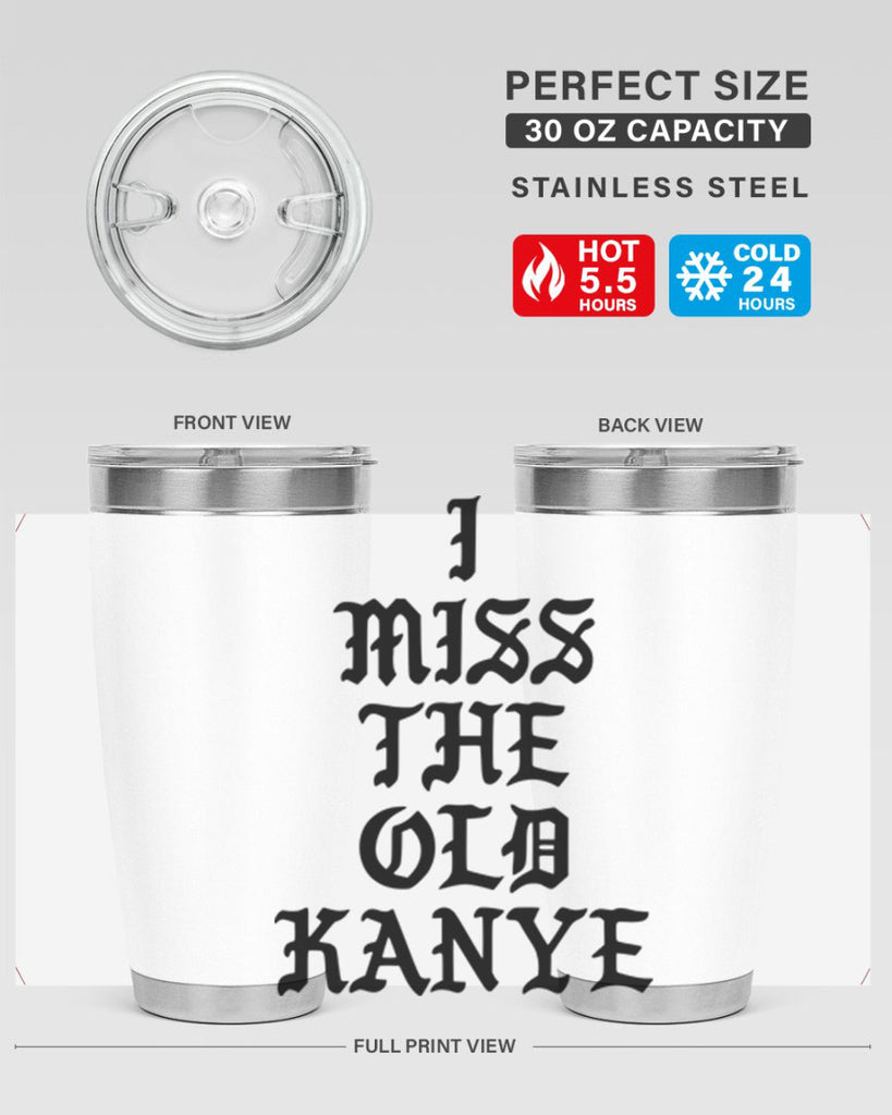 i miss the old kanye pablo 114#- black words phrases- Cotton Tank