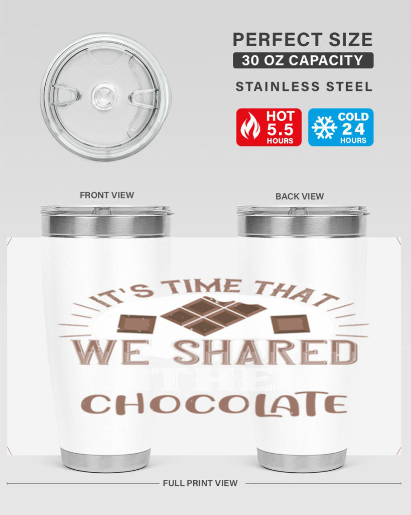 its time that we shared the chocolate 27#- chocolate- Tumbler