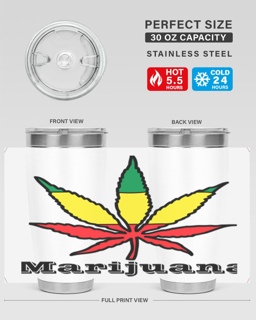 jamican cannabis 164#- marijuana- Tumbler