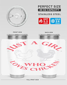 just a girl who loves chicken Style 3#- chicken- Tumbler