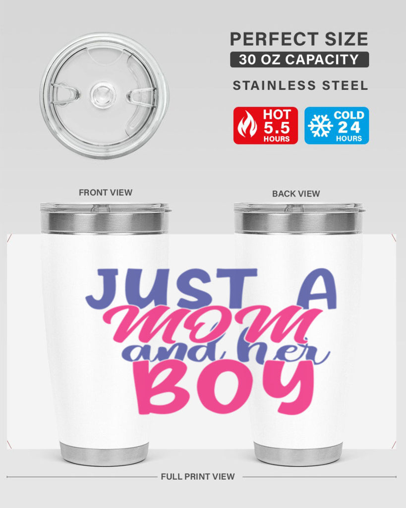 just a mom and her boy 392#- mom- Tumbler