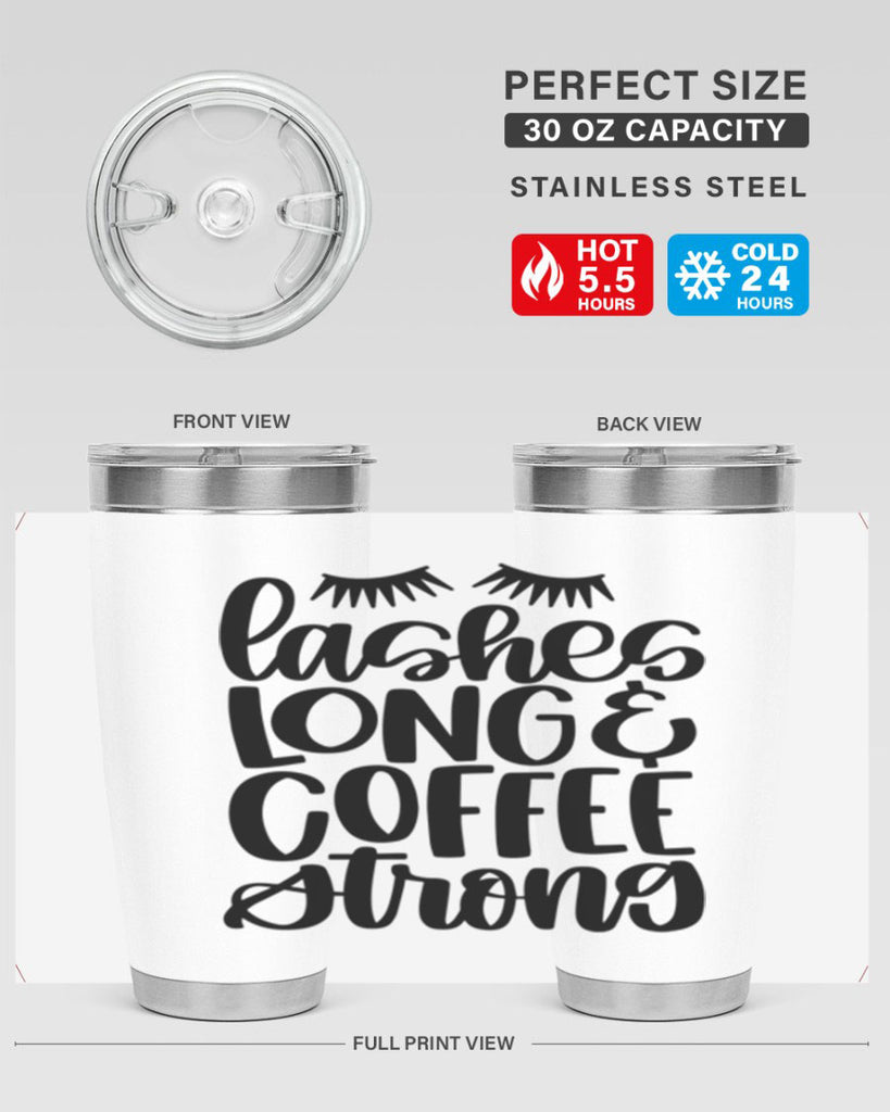 lashes long coffee strong 81#- coffee- Tumbler