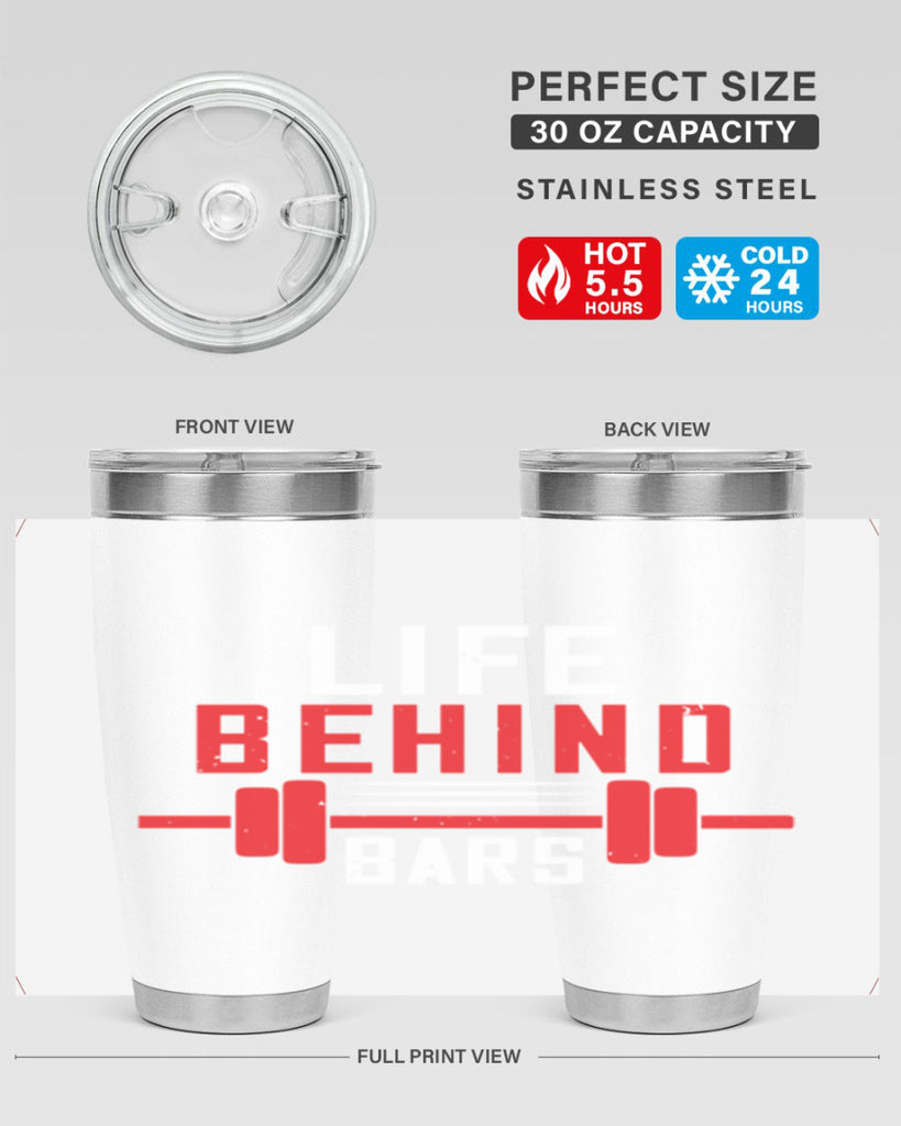 life behind bars 85#- gym- Tumbler