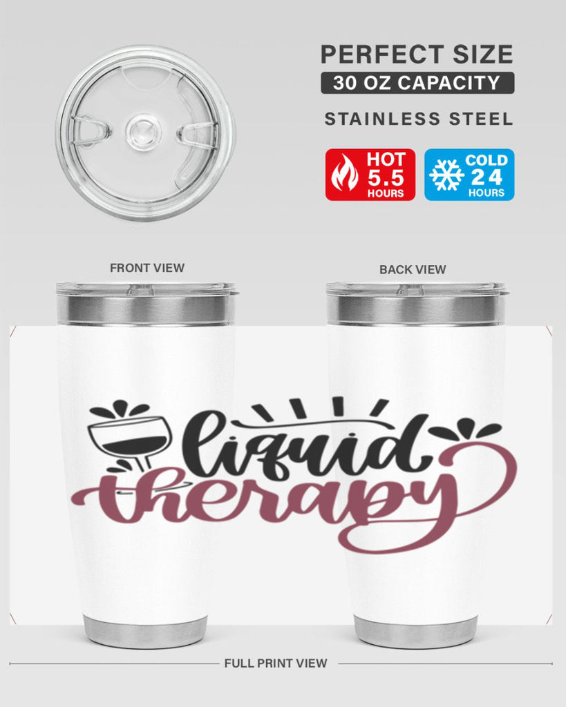 liquid therapy 44#- wine- Tumbler