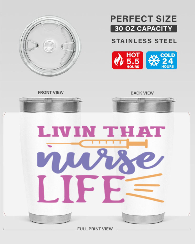 livin that nurse life Style Style 138#- nurse- tumbler