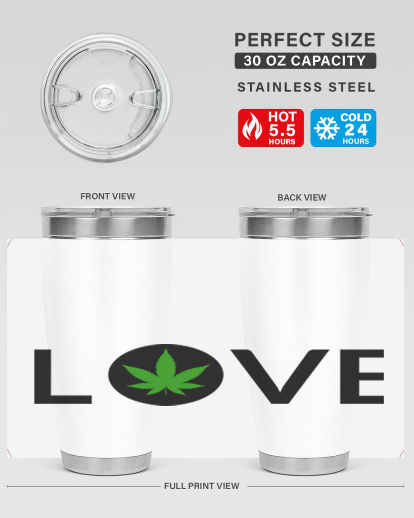 love cannabis 189#- marijuana- Tumbler