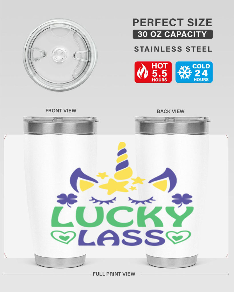 lucy lass 11#- mardi gras- Tumbler