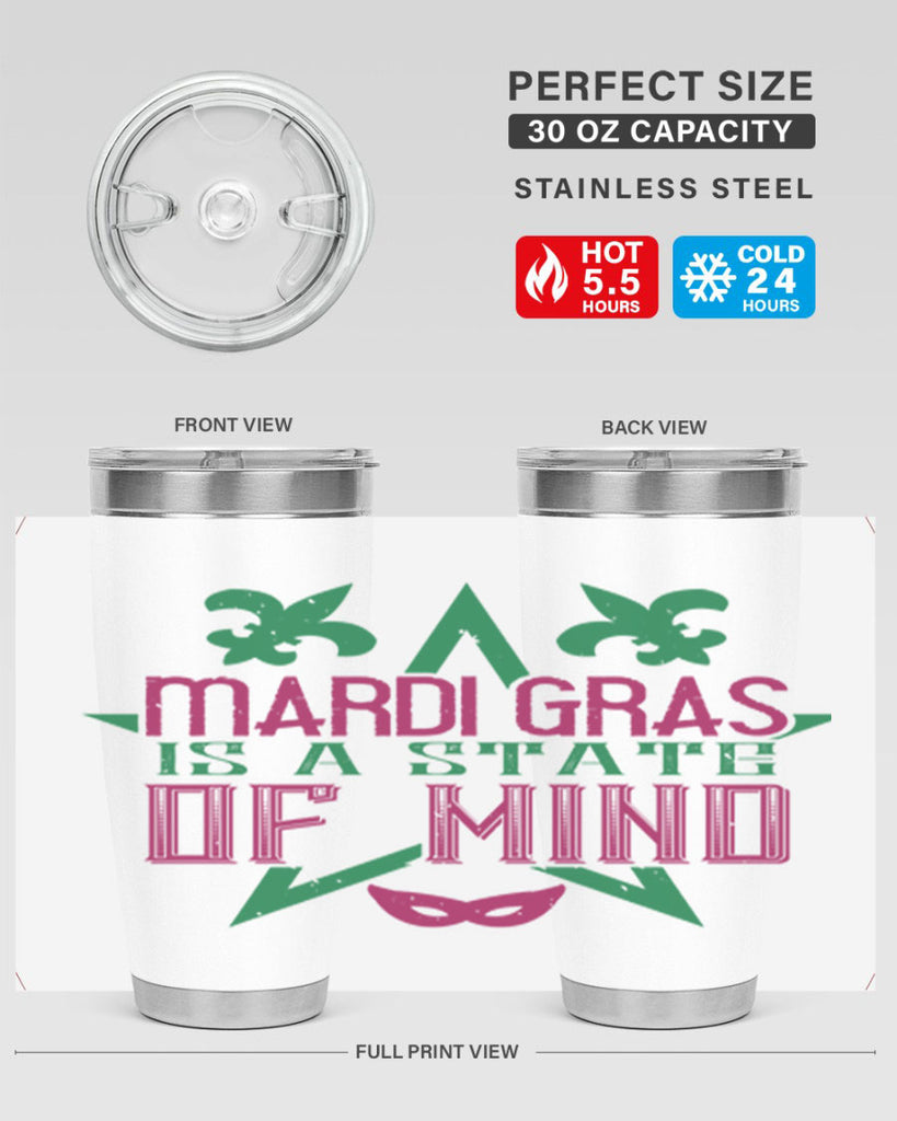 mardi gras is a state of mind 47#- mardi gras- Tumbler