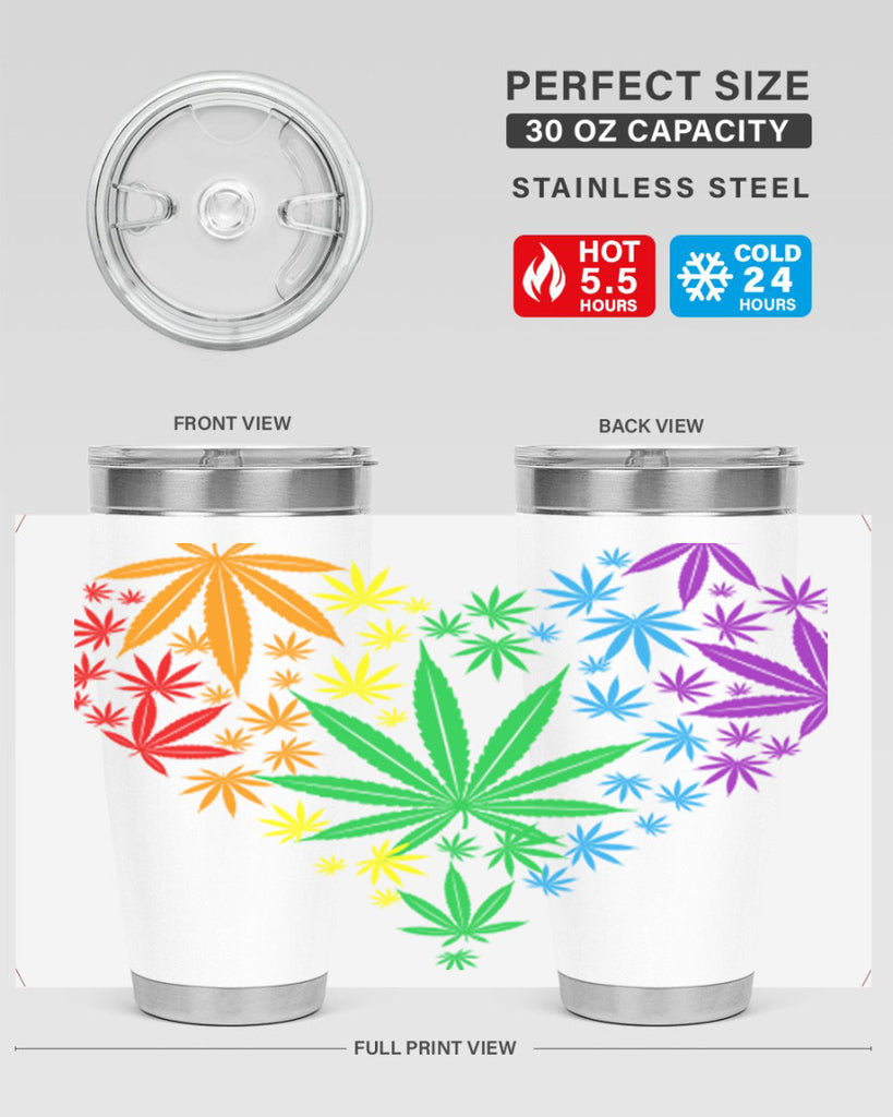 marijuana heart 200#- marijuana- Tumbler