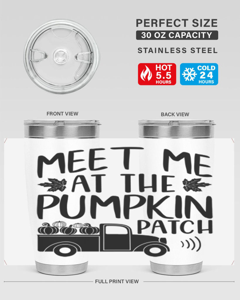 meet me at the pumpkin patch 423#- fall- Tumbler