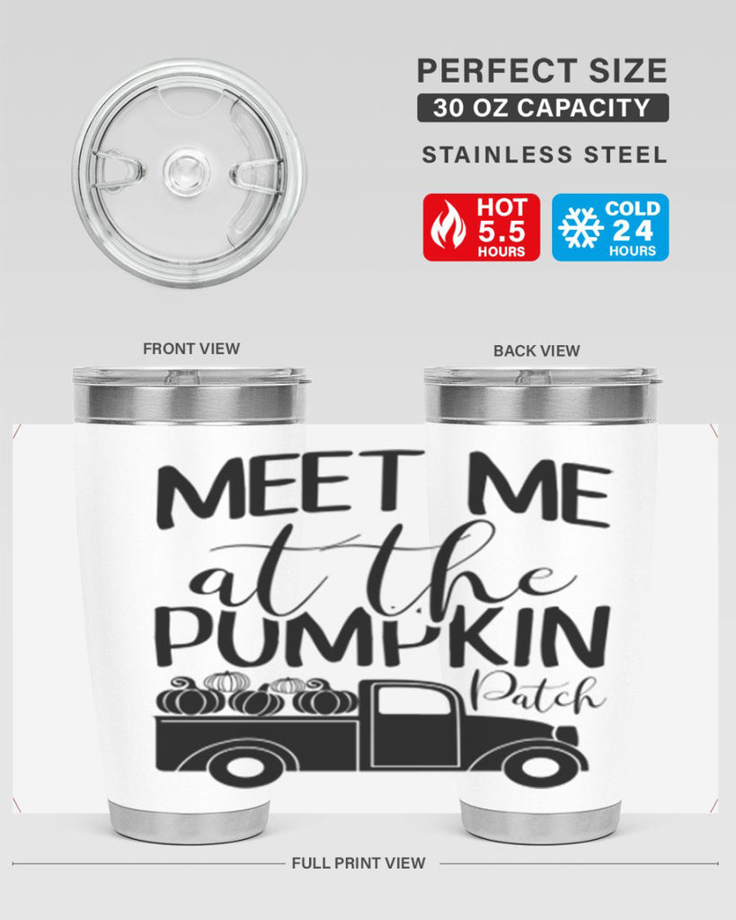 meet me at the pumpkin patch 424#- fall- Tumbler