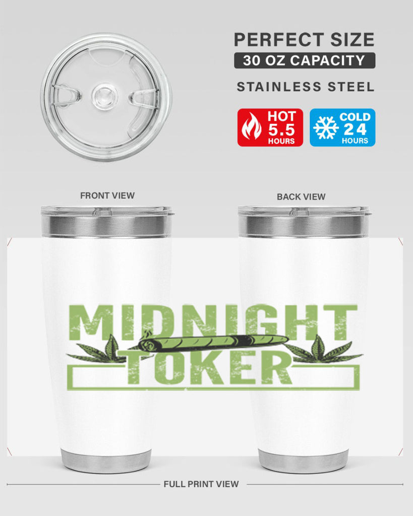 midnight toker 211#- marijuana- Tumbler