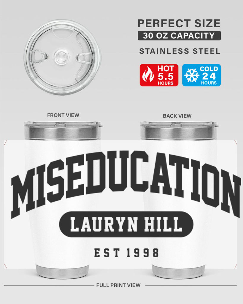 miseducation of lauryn hill college 67#- black words phrases- Cotton Tank