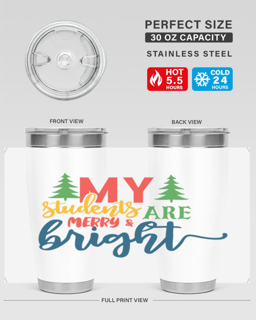 my students are merry bright Style 170#- teacher- tumbler