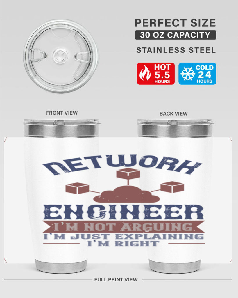 network engineer I am not arguing Im just explaining im right Style 42#- engineer- tumbler