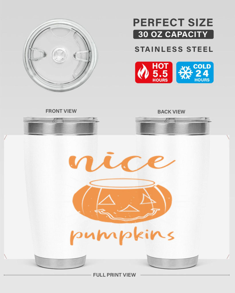 nice pumpkins 138#- halloween- Tumbler