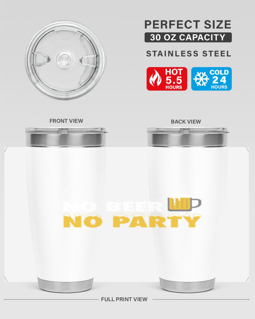 no beer no party 57#- beer- Tumbler