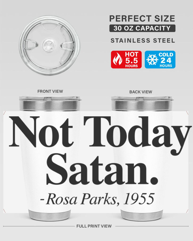 not today satan rosa parks 59#- black words phrases- Cotton Tank