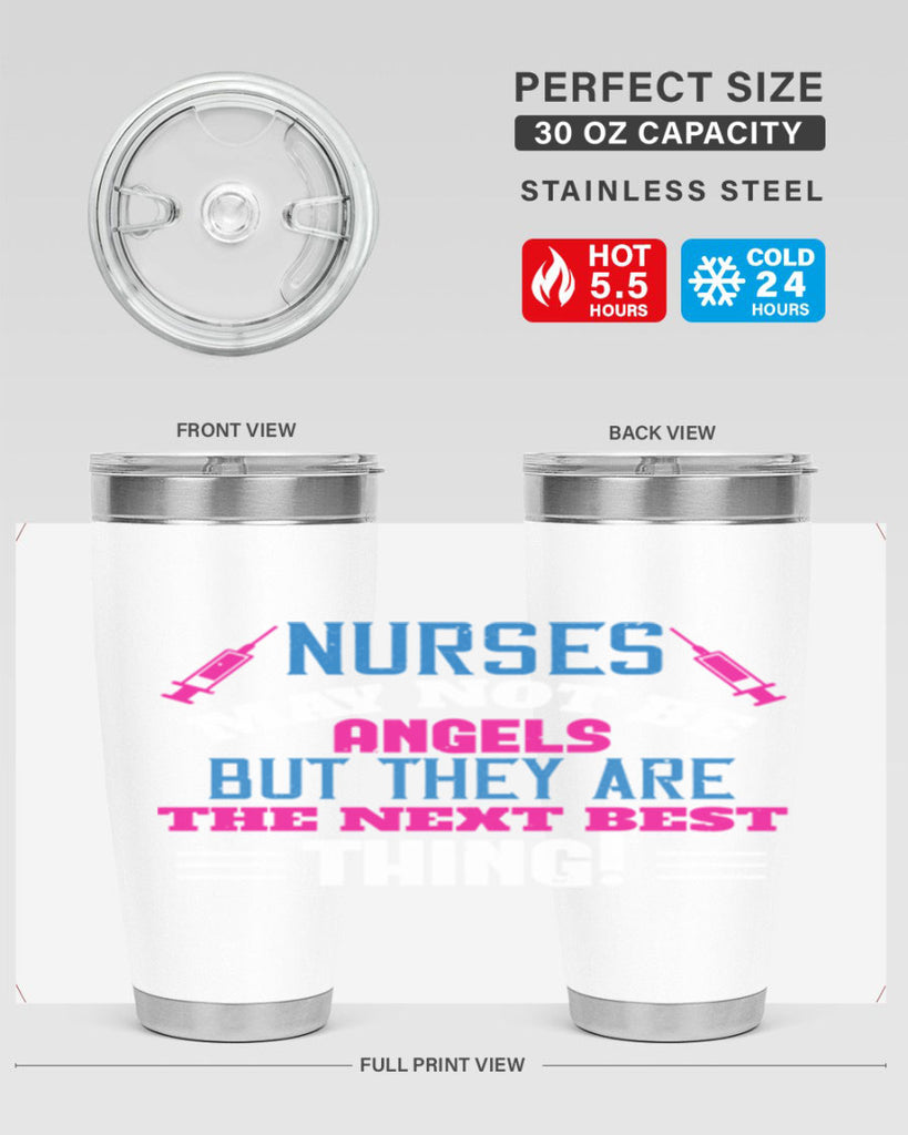 nurse may not be angels Style 279#- nurse- tumbler