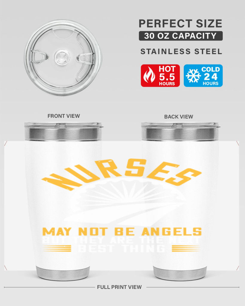 nurses may not be angels Style 265#- nurse- tumbler