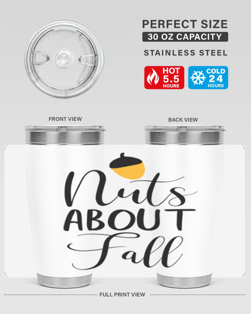 nuts about fall 445#- fall- Tumbler