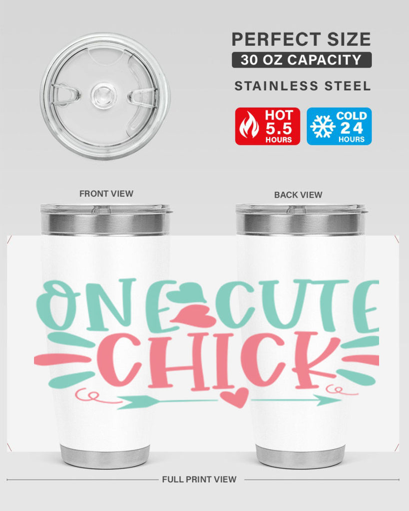 one cute chick 107#- easter- Tumbler